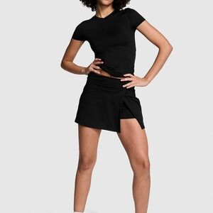 Victoria's Secret Base Stretch Short-Sleeve Tee Black